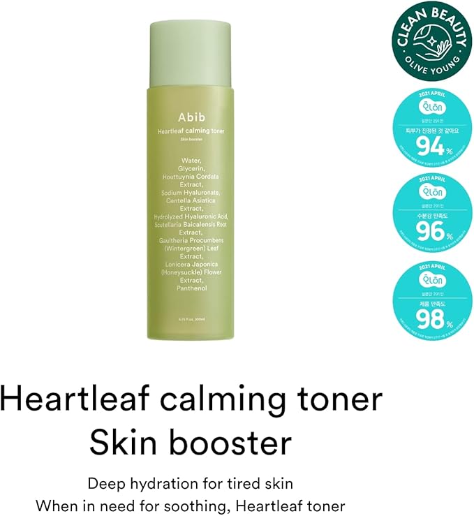 Abib Heartleaf Calming Toner Skin Booster