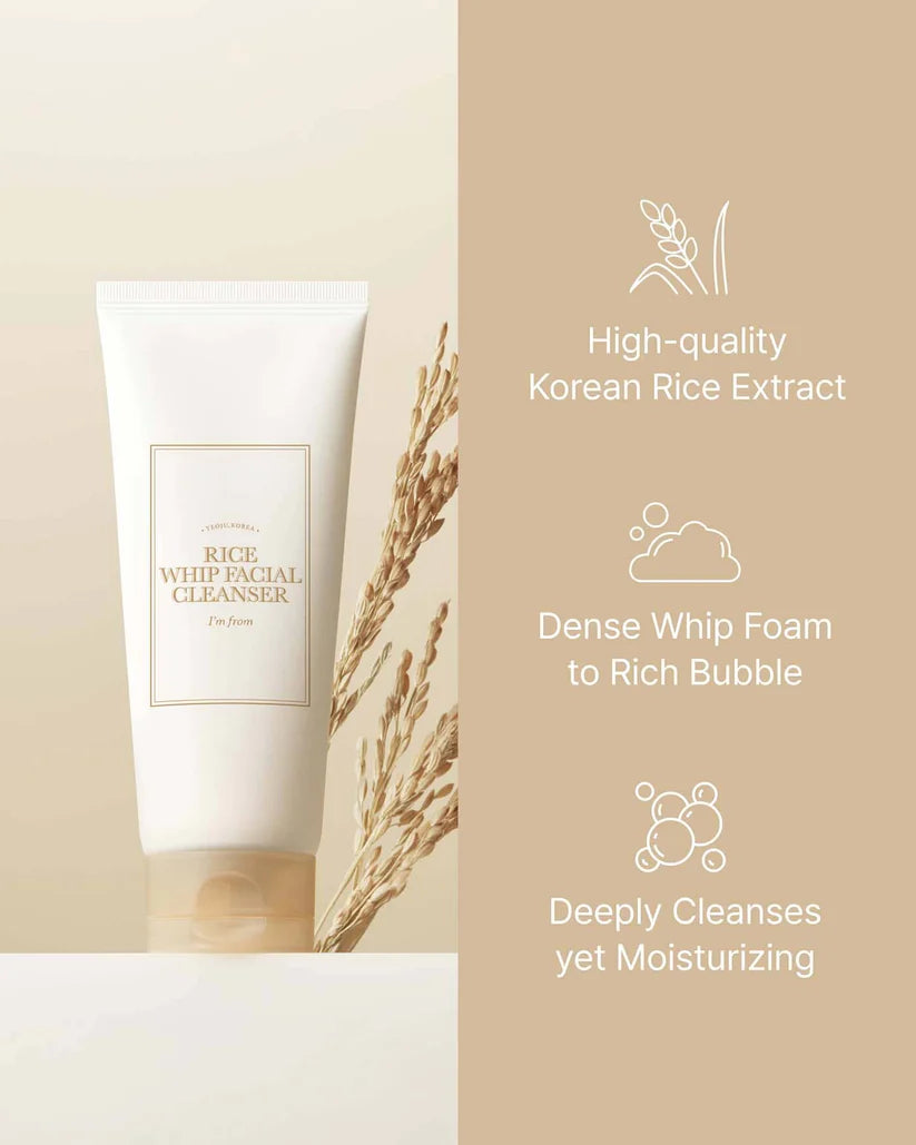 I’m From Rice Whip Facial Cleanser ingredients and benefits