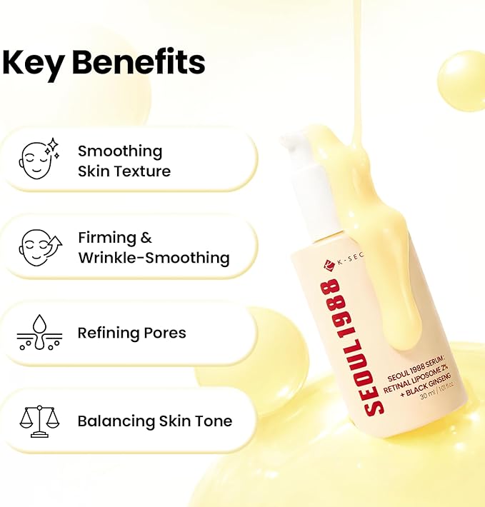 K-Secret Seoul 1988 Serum: Retinal Liposome 2% + Black Ginseng