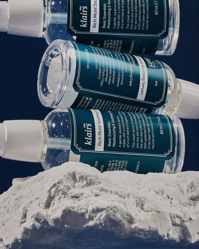bottles of Klairs Rich Moist Soothing Serum