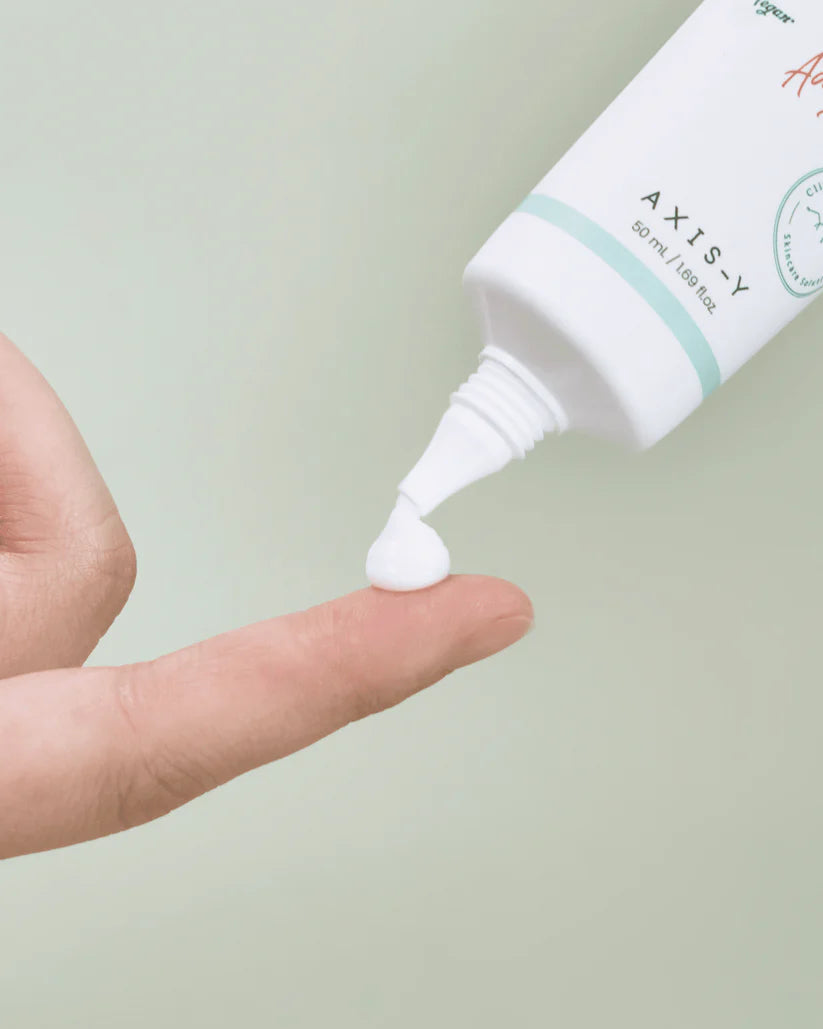 applying AXIS-Y cream