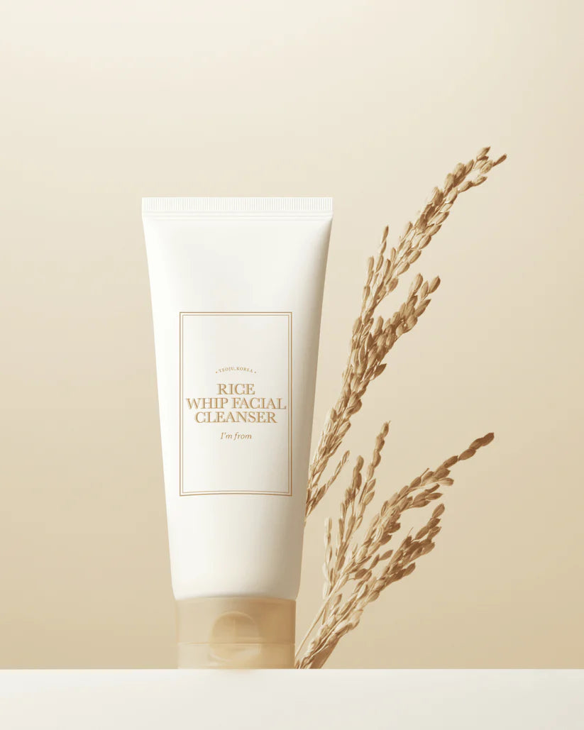 Tube of rice whip facial cleanser