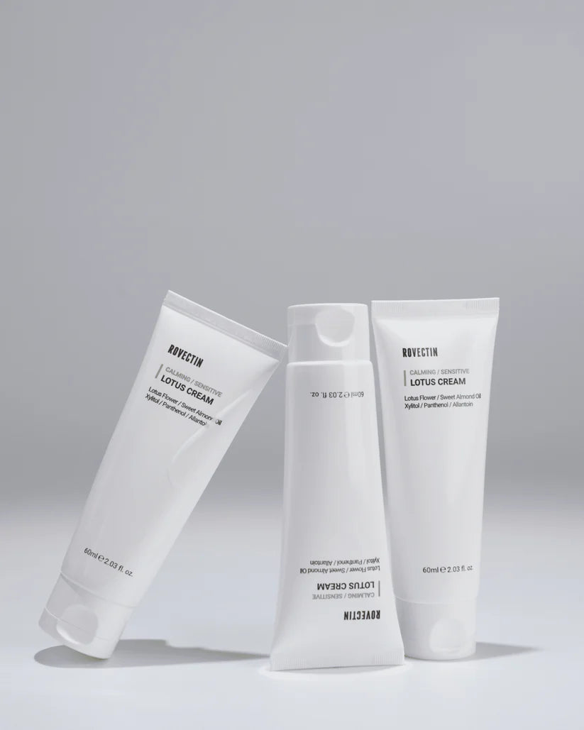 Three tubes of Rovectin Calming Lotus Cream 60ml